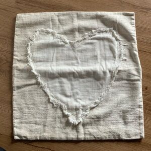 Valentine heart pillow cover